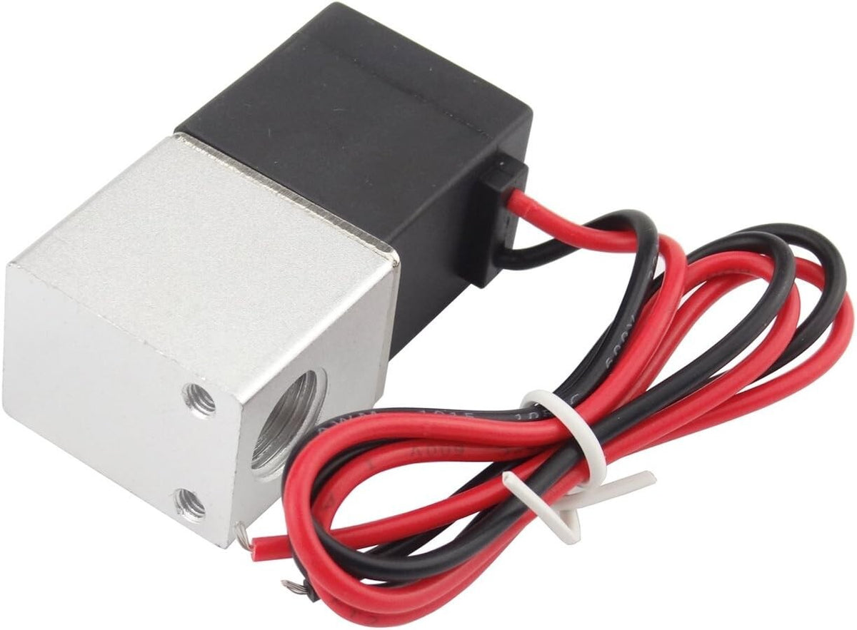 2PCS 1/4" Fast Response Electric Solenoid Valve Air Water DC 12V Normally Closed