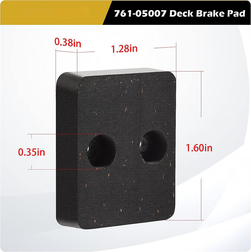 761-05007 Deck Brake Pad for Cub Cadet XT1-LT42, XT1-LT42 C, XT1-LT46, XT2-LX42,