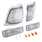 Clear Corner Lights + Bumper Signal Lights For 1992-1995 Toyota Pickup 2WD