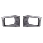 2PCS Headlight Door Set Bezel For Ford Super Duty F250 F350 F450 F550 1999-2004