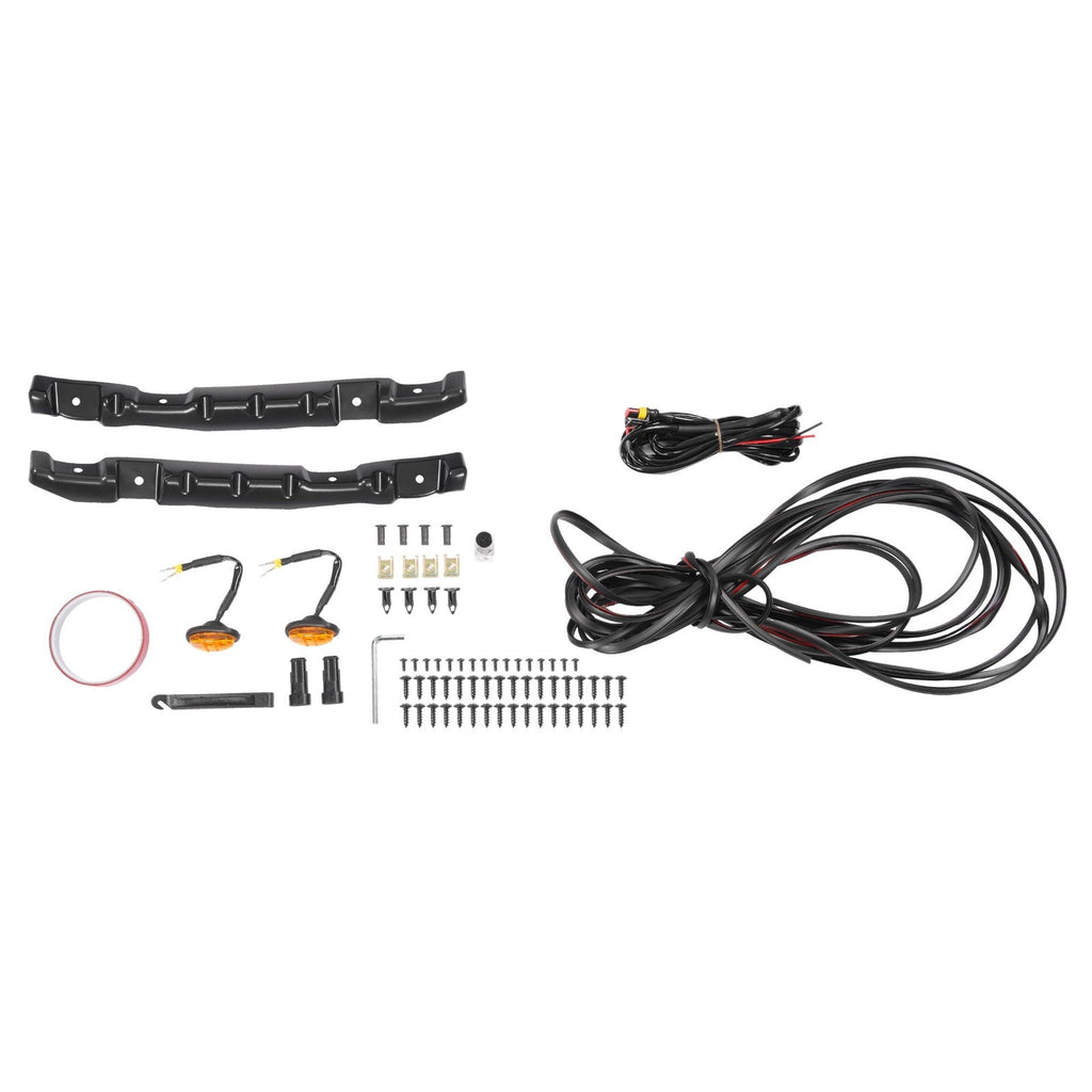 Plastic Set Of Fender Flares Black Kit Front Rear Fits Toyota Tundra 2014-2021