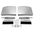 34"x24" stainless steel quarter fender kit pair universal truck w/ Support Tube