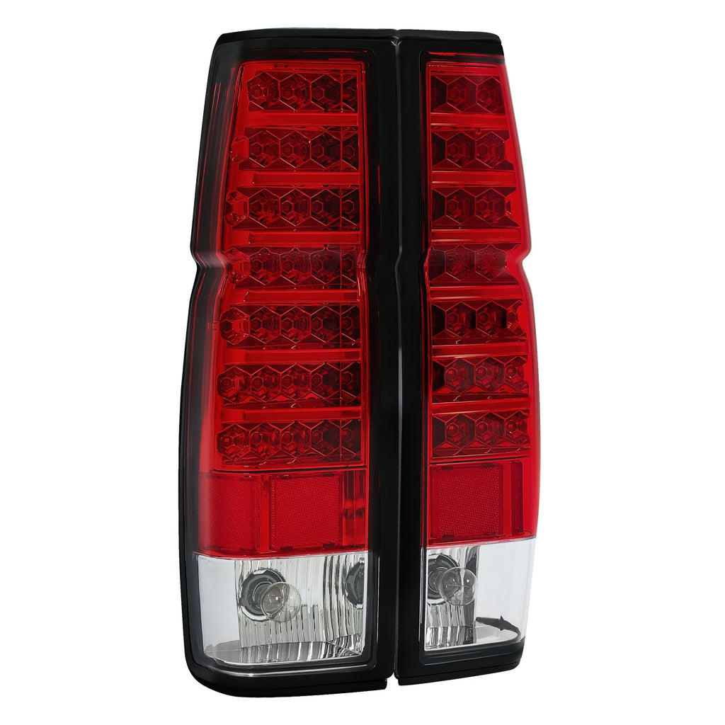 Red Clear LED Tail Lights Brake Lamps For Nissan D21 Hardbody Pickup 1986-1997