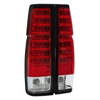 Red Clear LED Tail Lights Brake Lamps For Nissan D21 Hardbody Pickup 1986-1997