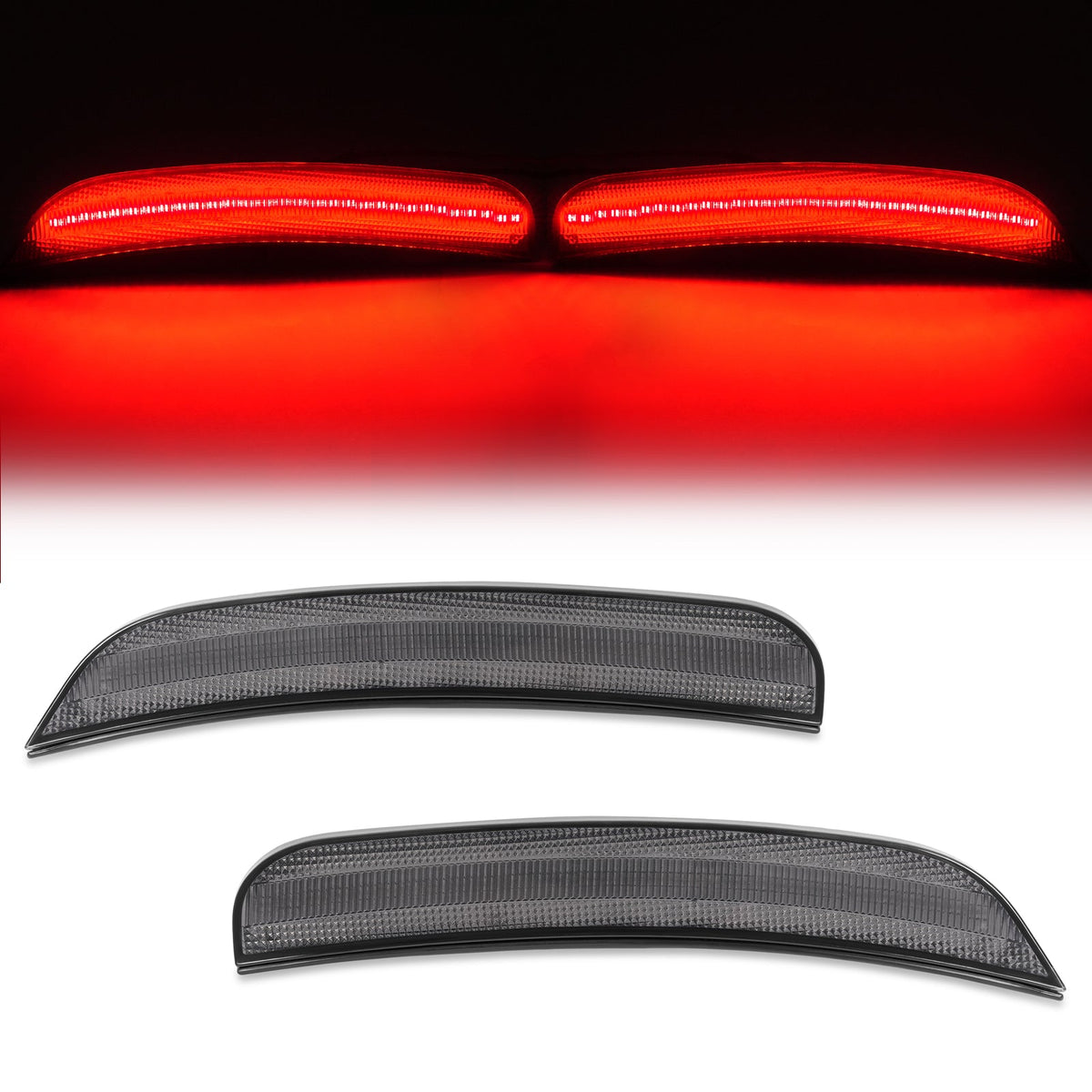 2X Rear Red Smoked LED Side Marker Light Lamp For Chrysler 300 300S 300C 15-23