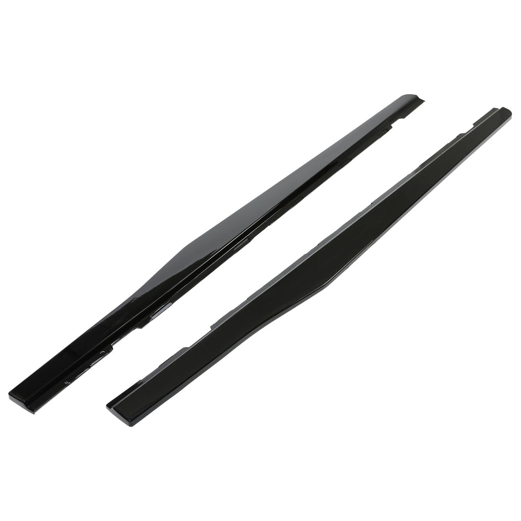 Glossy Black Side Skirts Extension Splitter For 2010-2015 Chevy Camaro LT LS SS
