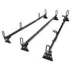 65" 3-Bar Cargo Van High Ladder Roof Rack For Nissan NV 1500 2500 3500 750 lbs