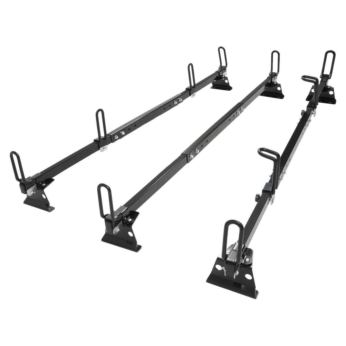 65" 3-Bar Cargo Van High Ladder Roof Rack For Nissan NV 1500 2500 3500 750 lbs