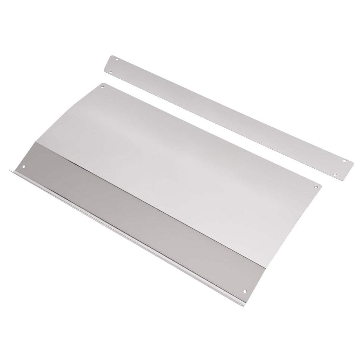 For Kenworth T680 Silvery Front Upper& Lower Kick Plate Pair 304 Stainless Steel