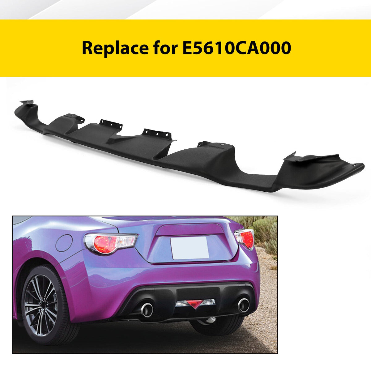 Rear Diffuser Lip For Scion FRS/Toyota 86/Subaru BRZ 2013-2020 Bumper Spoiler