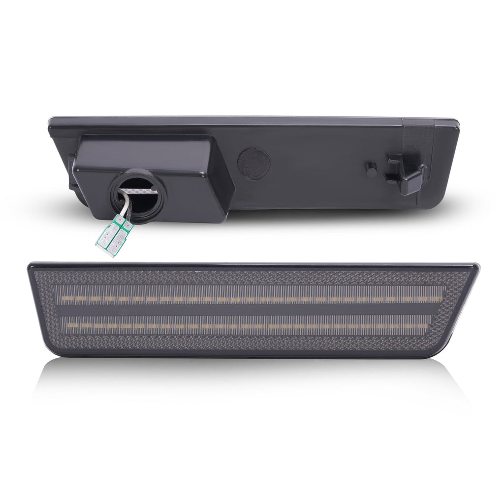 LED Front Side Marker Light White For Dodge Challenger Charger R/T Sedan 2008-14
