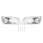 LED Fog Lights Lamp W/Bezel Clear Lens Pair LH & RH For Kenworth T660 2007-2017