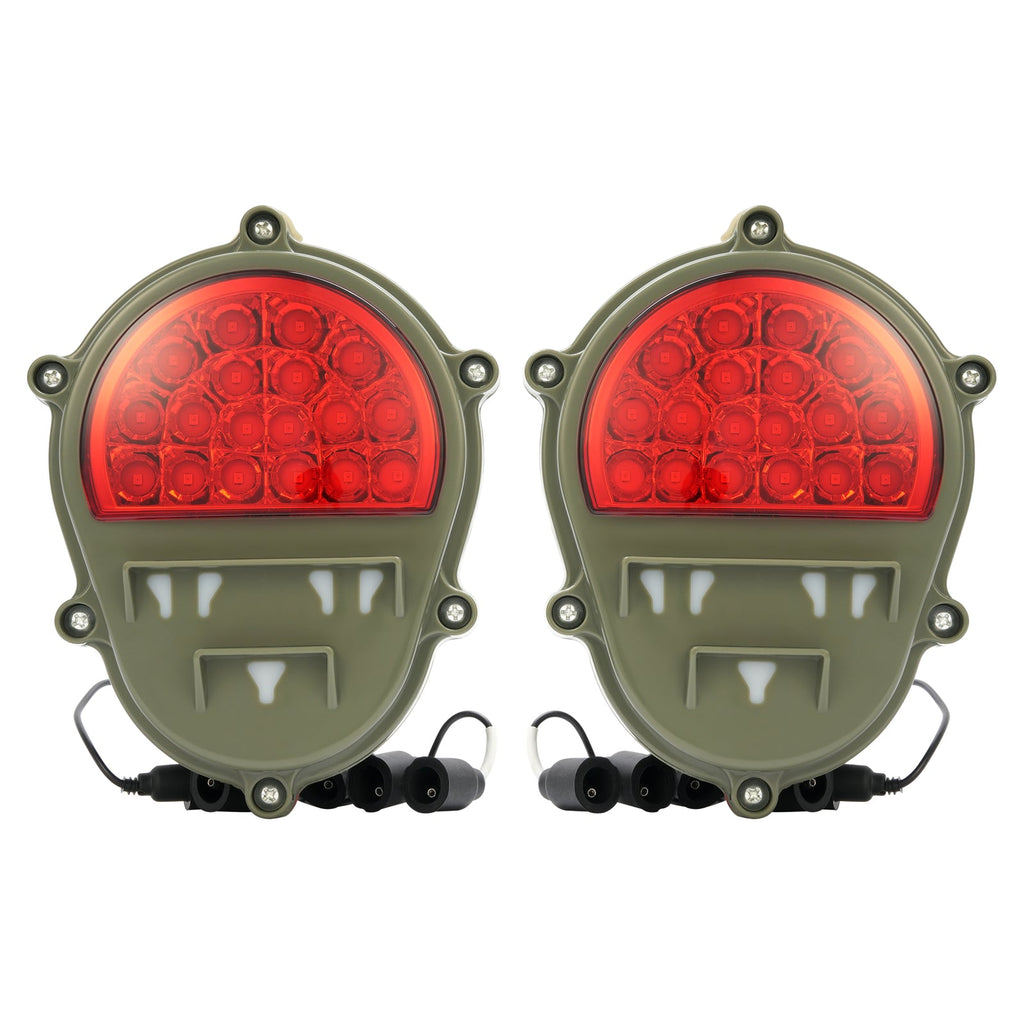 2x LED Brake Lights Lamps New Red Rear Stop Tail Lights For Humvee M998 M35