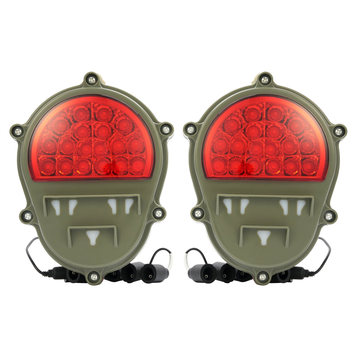 2x LED Brake Lights Lamps New Red Rear Stop Tail Lights For Humvee M998 M35