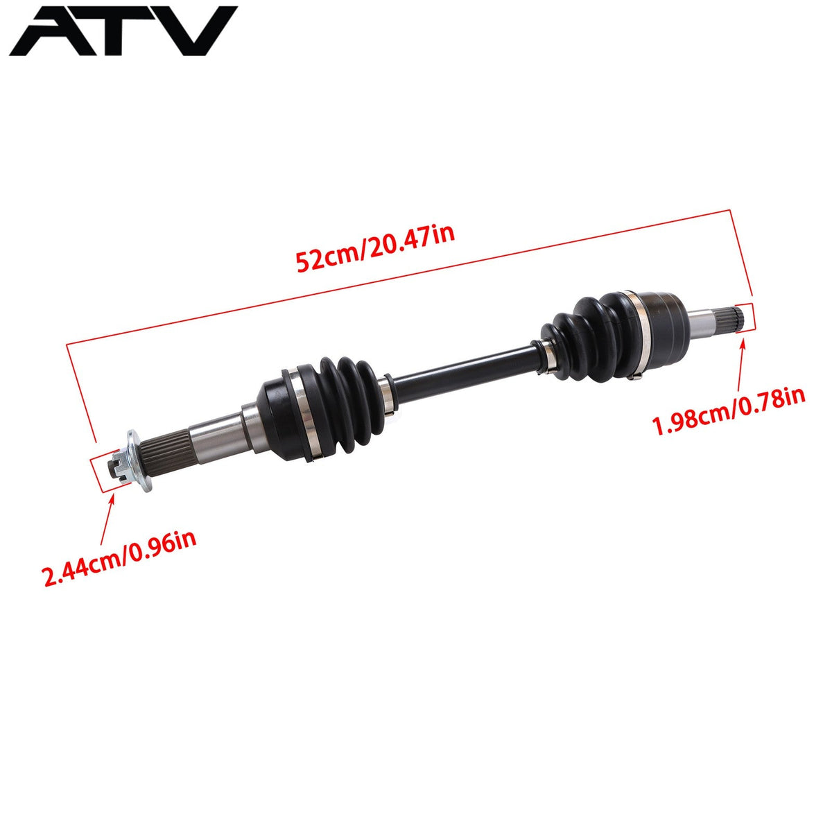 2PCS Front Left Right CV Axles Drive Shaft For Yamaha Kodiak 400 YFM400 00-2002