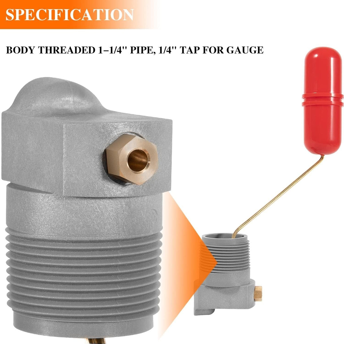 Air Volume Controls for Deep Wells, Water Tank System 1-1/4 in MNPT F93B-1C