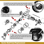 Sector Shaft Seals Repair Kit for Sheppard M90 M100 Power Steering Gears 5545741
