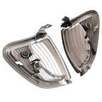 Pair of Smoke Lens Chrome Trim Corner Lights Lamps For Toyota Tacoma 2001-2004