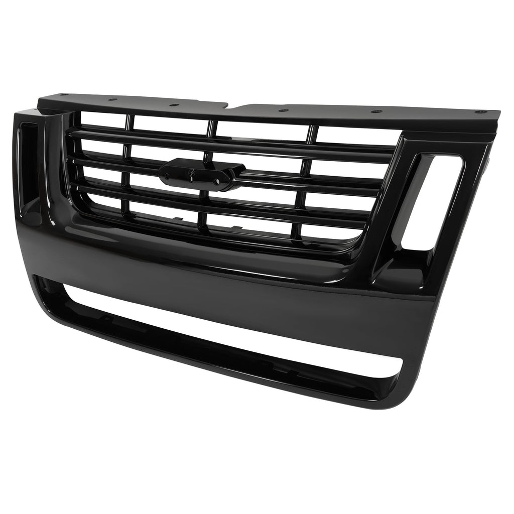 For Ford Explorer Sport Trac 2006-2010 Black Front Radiator Grille Assembly