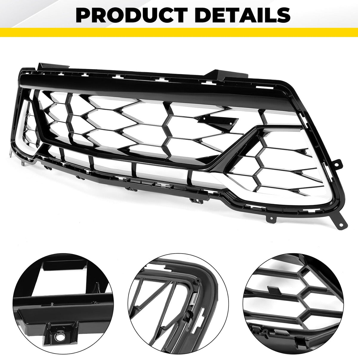 Front Bumper Lower Grille Mesh Grill For 2016-2018 Chevrolet Camaro SS #84040593