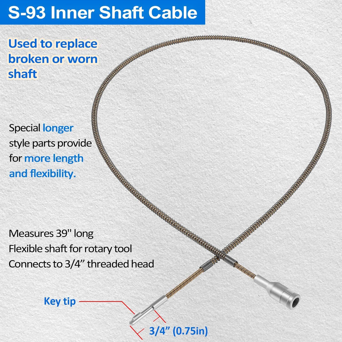 For Foredom Flexshaft Inner Shaft & Outer Sheath Set for CC LR S SR TX Series
