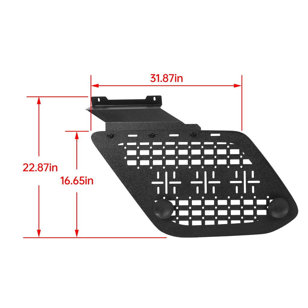 Rear Window Molle Panel Storage System Exterior Rack For Toyota 4Runner 10-24