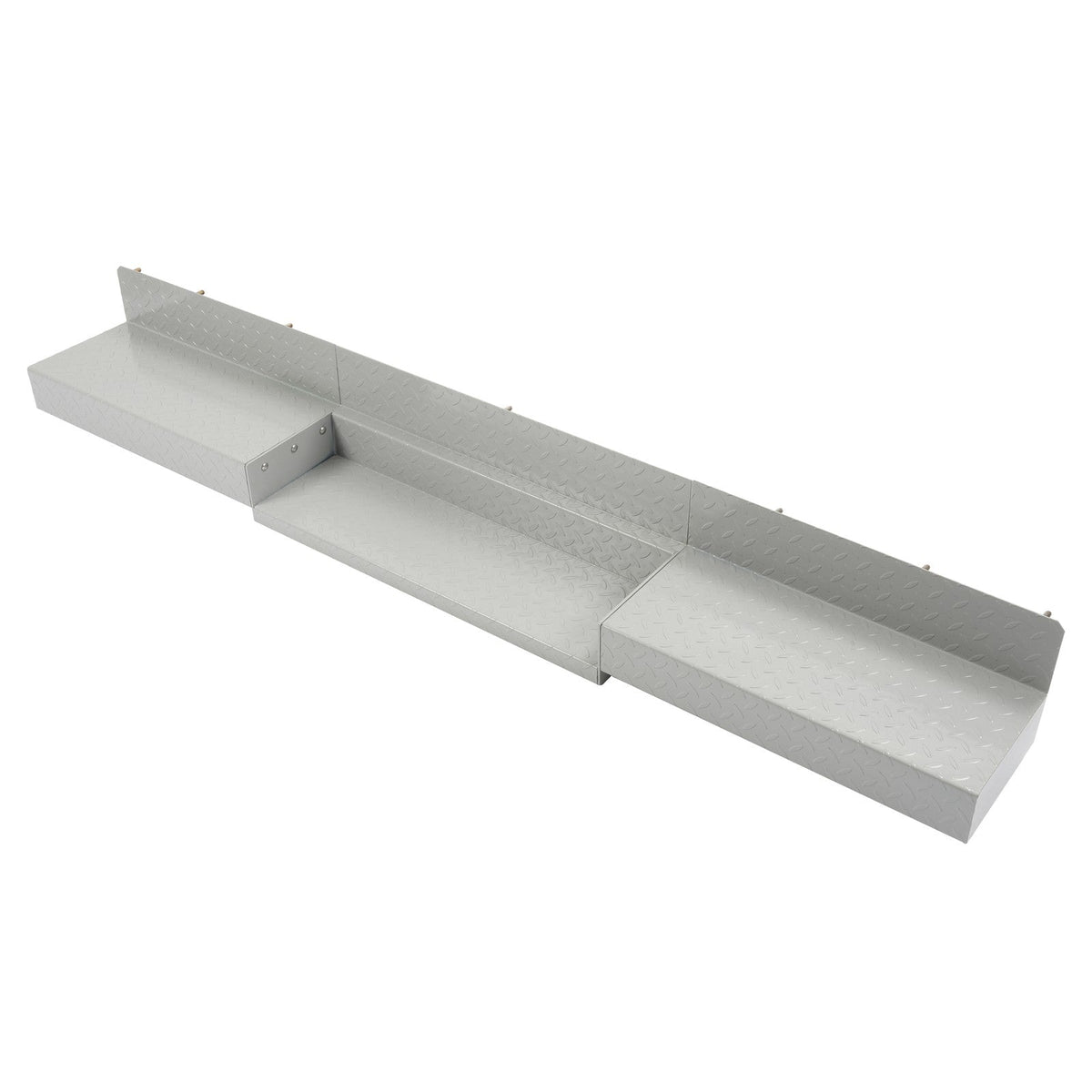 For Enclosed Utility Body 83" Rear Step Bumper Gray Universal Screw-On