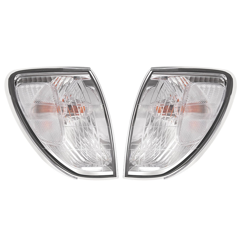 Pair For Toyota Land Cruiser 1998-2004 Front Corner Lights Lamps Clear W/bulbs