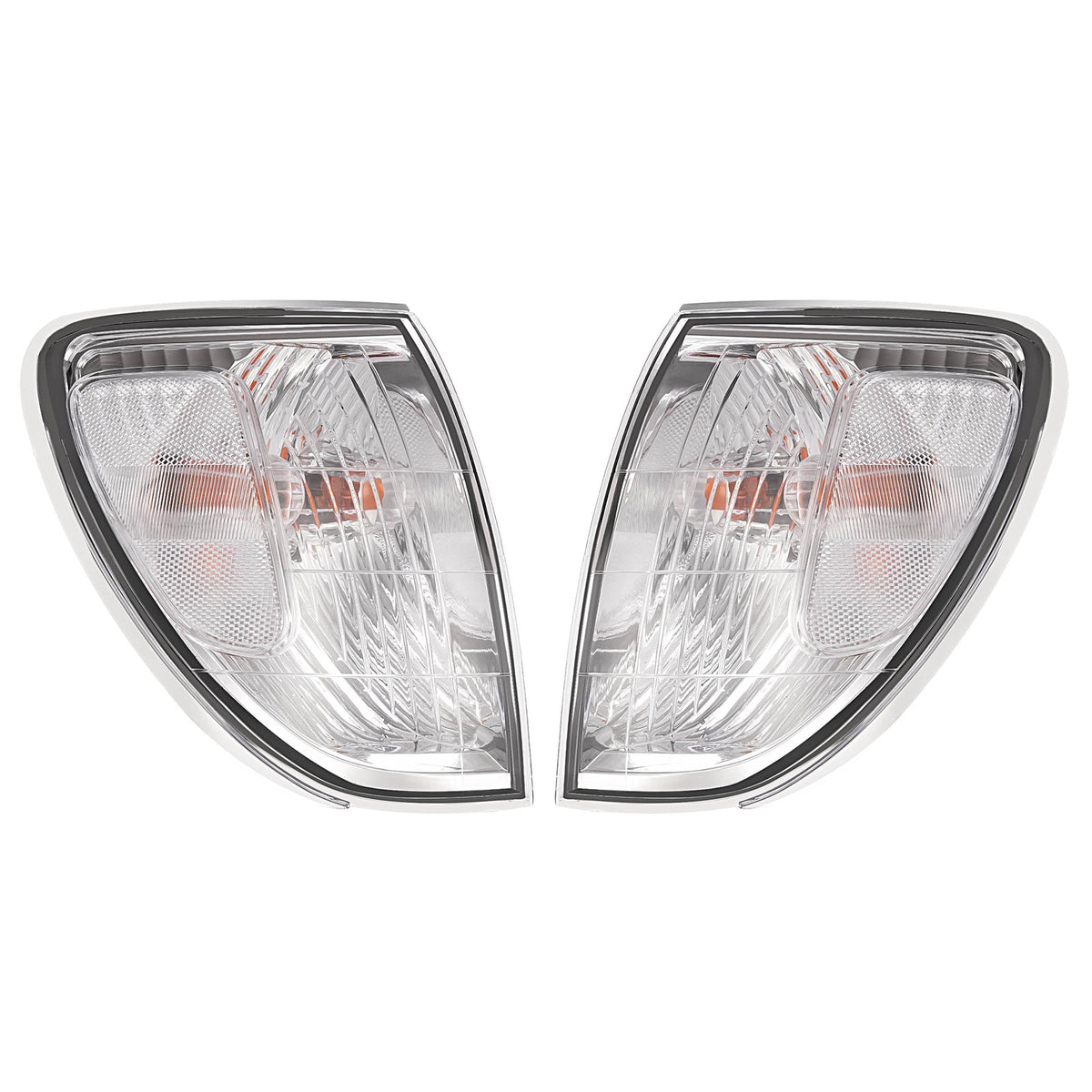 Pair For Toyota Land Cruiser 1998-2004 Front Corner Lights Lamps Clear W/bulbs
