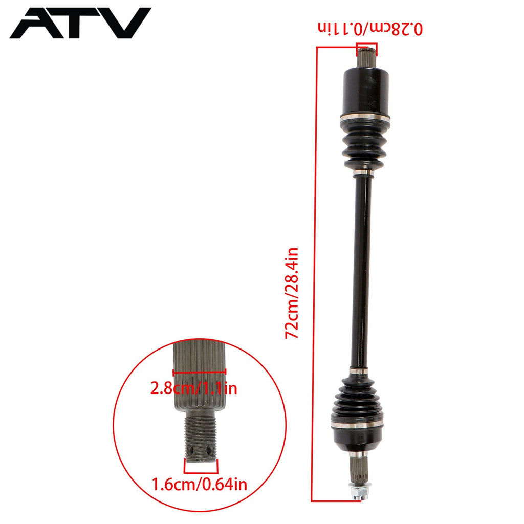 Rear Left/Right CV Axles Drive Shaft For Polaris RZR Trail S 4 900 XP General