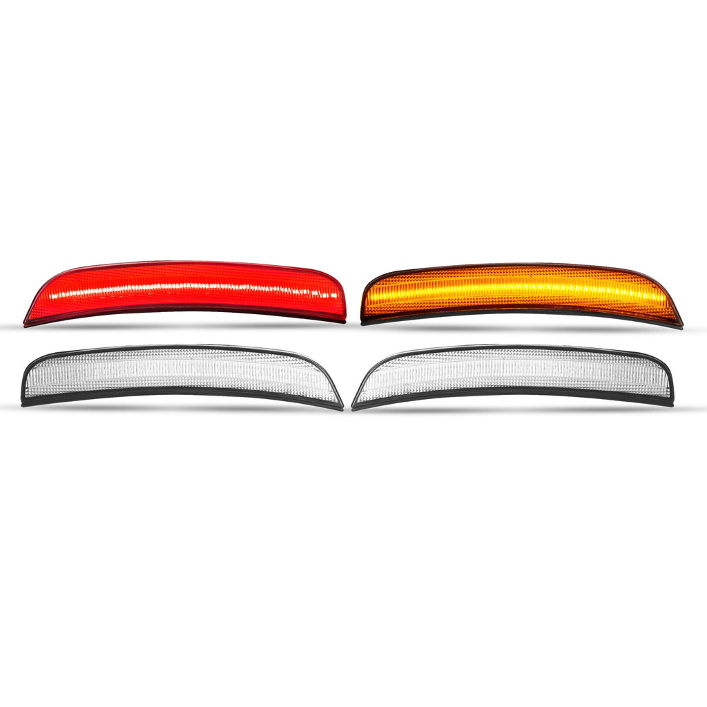 4 x Clear LED Front & Rear Side Marker Lights Lamp For Chrysler 300 2015-2023