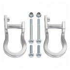 2Pcs Chrome Tow Hooks #84072462 For Chevrolet GMC Silverado Sierra 1500 2007-19