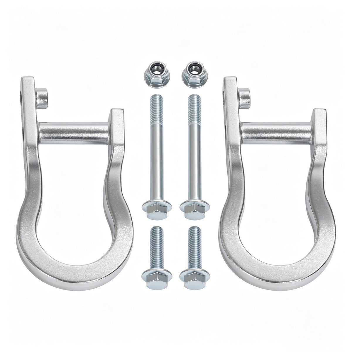 2Pcs Chrome Tow Hooks #84072462 For Chevrolet GMC Silverado Sierra 1500 2007-19
