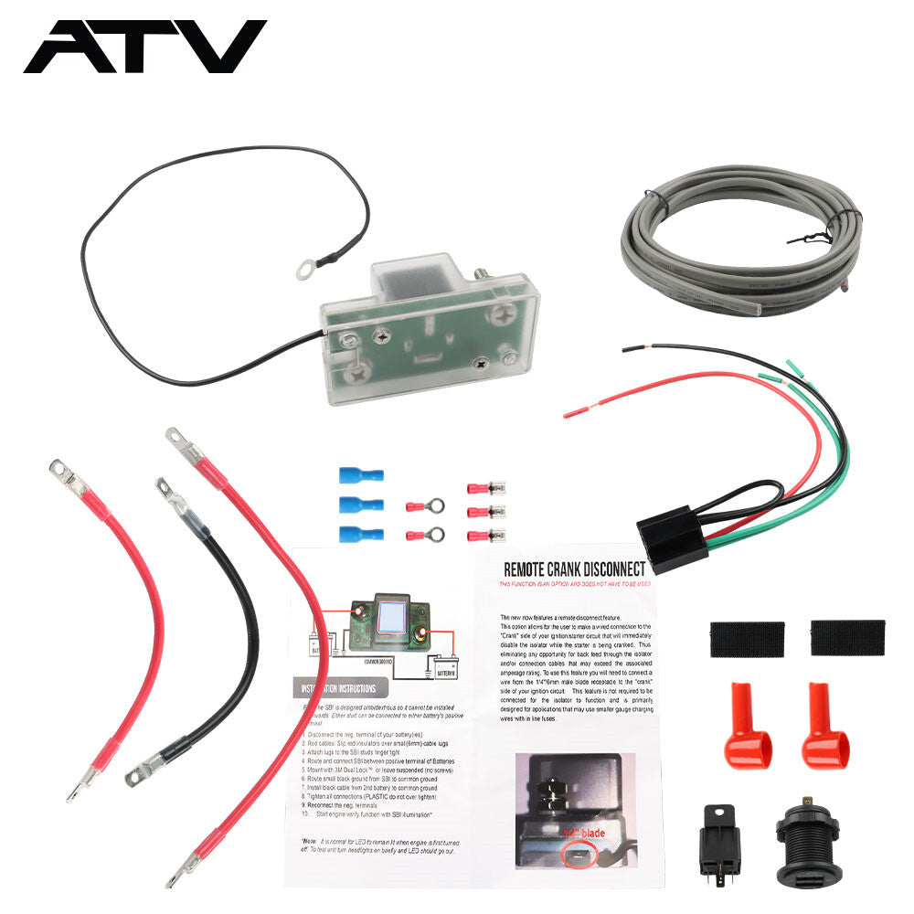 For Honda Pioneer 1000/700/500 UTV-SBI-CM ATV Dual Battery Connect & Monitor