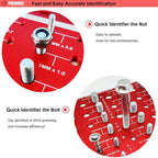 34 Standard and Metric Nut and Bolt Thread Checker Bolt and Nut Identifier Gauge