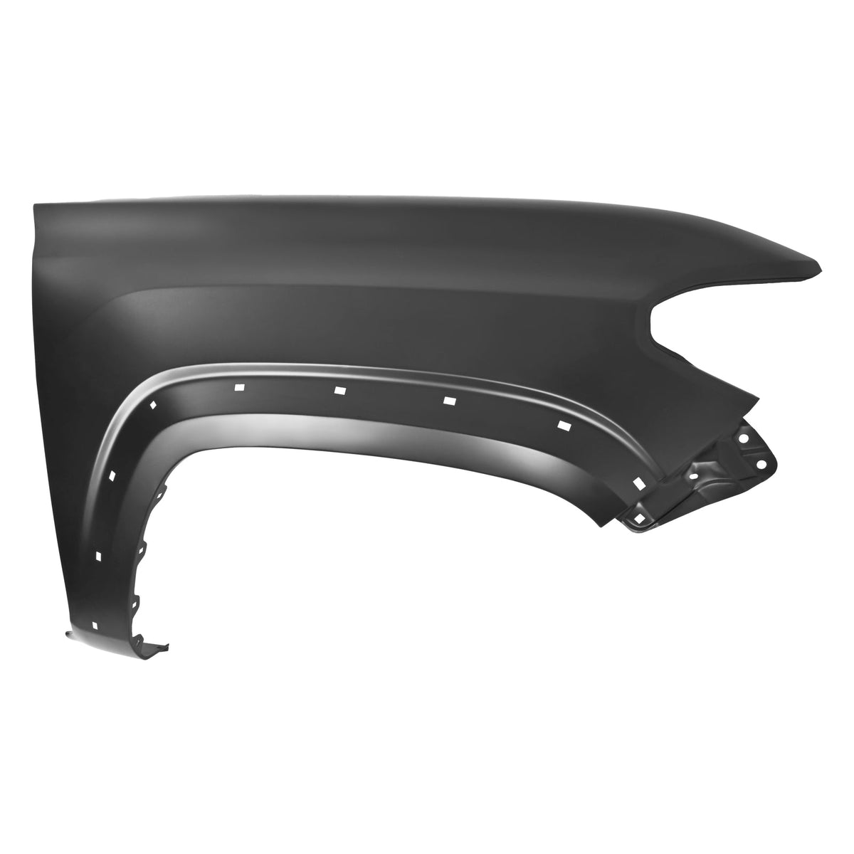 Fender For 2016-2023 Toyota Tacoma Front Right Primed Steel with Molding Holes