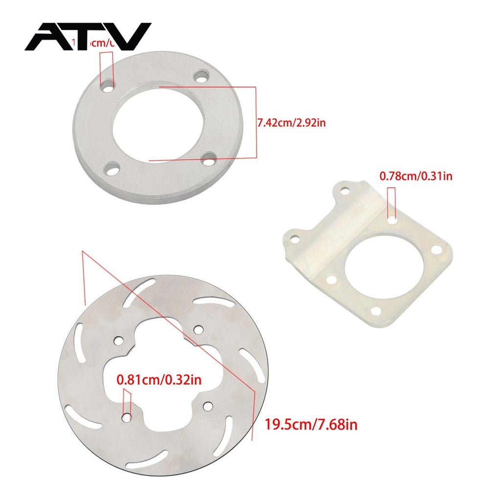adv-NNB77 Front Disc Brake Conversion Kit For Foreman 400 TRX400 1995-2003