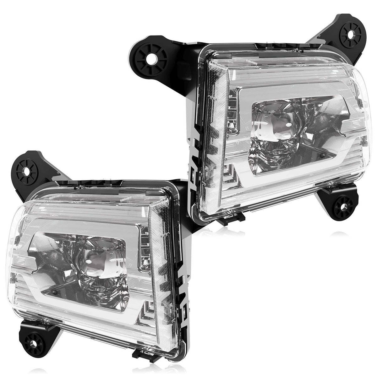 For 2019 2020 2021 2022 Chevy Silverado 1500 2500HD 3500HD LED Fog Lights Lamps