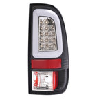 For 1997-03 Ford F150 99-07 F250 F350 Black Smoke LED Tube Tail Light Brake Lamp