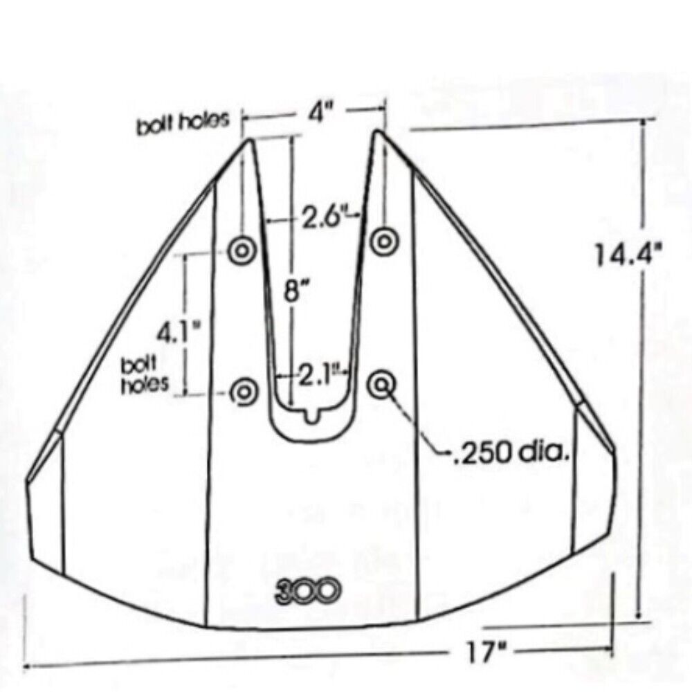 Hydrofoil Stabilizer for Most Yamaha Mercury Johnson Outboard 40-350 HP Engine