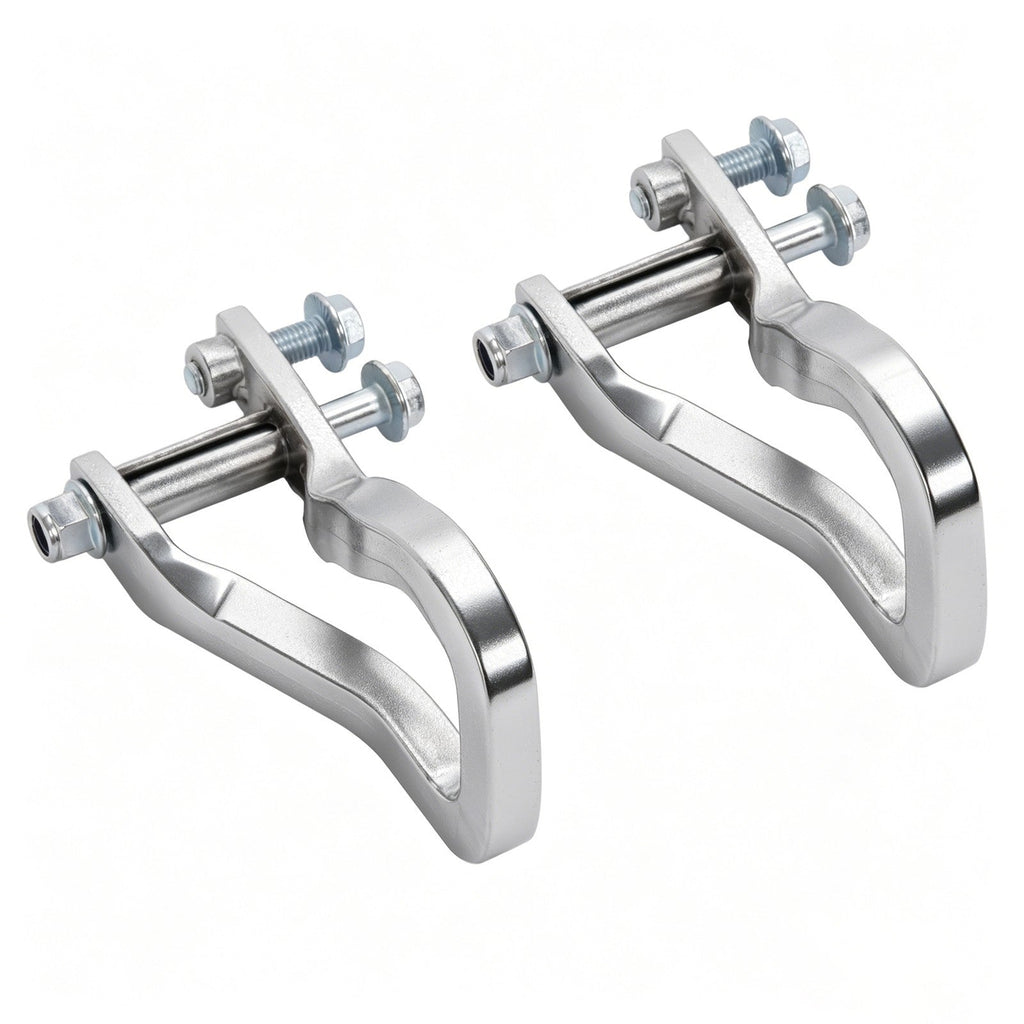 2X Front Chrome Tow Recovery Hooks w/Bolts #84195902 For GMC Sierra 1500 2019-26