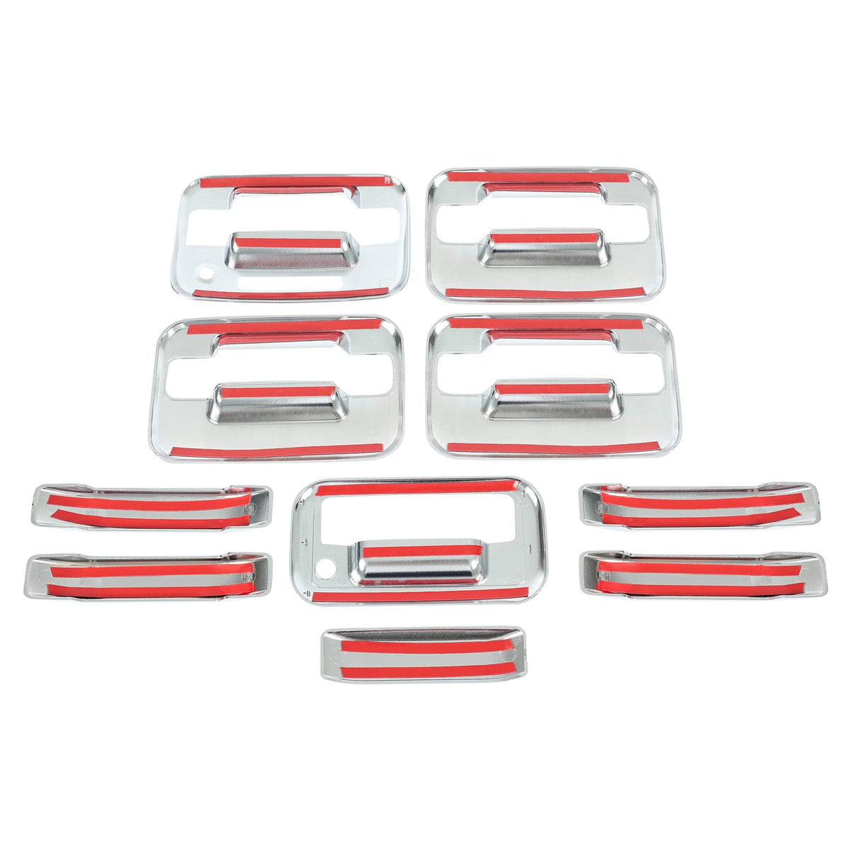For 2004-2014 Ford F150 4 DR Chrome Handle +Tailgate Handle Covers w/ KeyPad