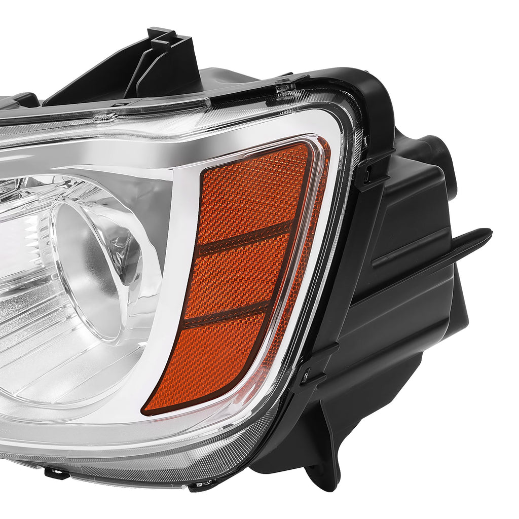 Chrome Bezel LED DRL Headlight Headlamp Driver Side For Chrysler 300 2011-2023
