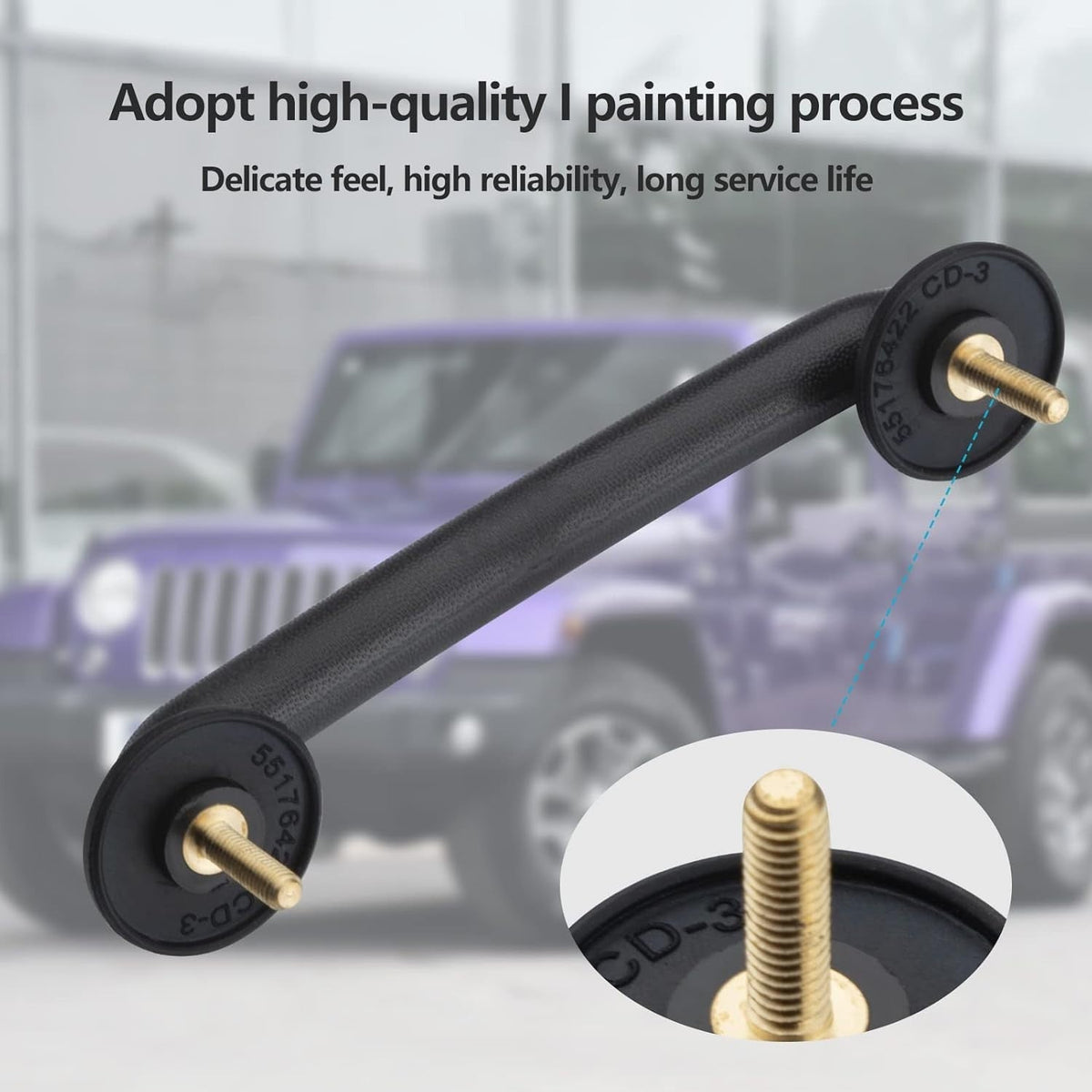 For Jeep Wrangler TJ 1997-2006 Car Hold Front Hood Bracket Handle Loop 55176422
