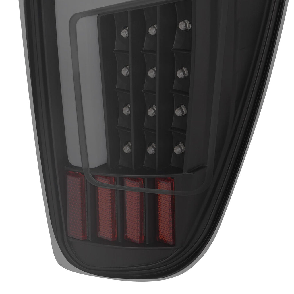 For 2004-2012 Chevy Colorado Canyon Full LED Tail Lights Brake Lamps Black Smoke