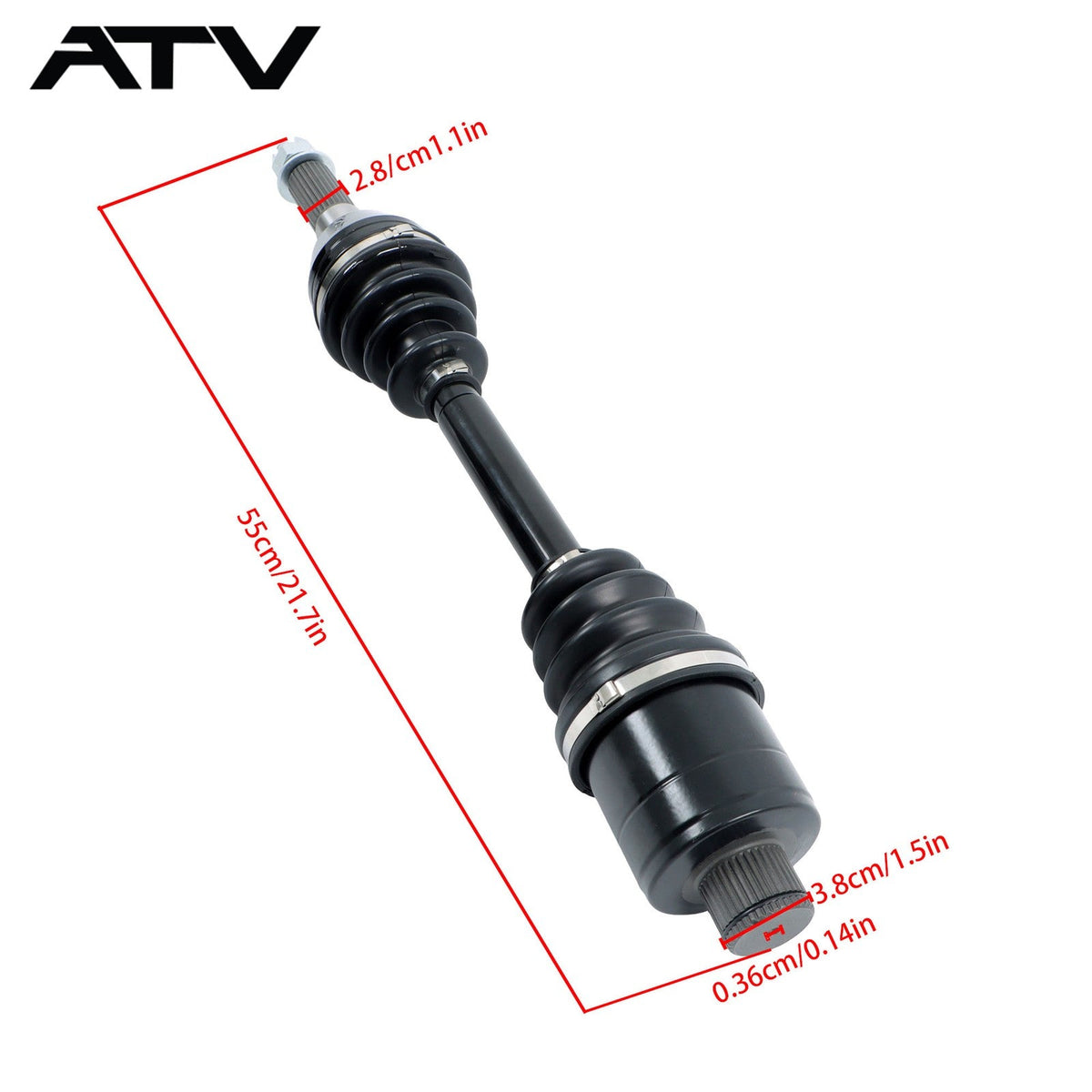 For Polaris Sportsman Hawkeye 2PCS Rear Left+Right CV Axles Drive Shaft 1332421