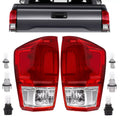 For Toyota Tacoma TRD 2016-2023 Pair Tail Lights Brake Lamp Turn Signal w/Bulb