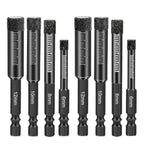 8x Dry Diamond Drill Bit Hole Saw Set for Granite Marble Porcelain Tile Ceramic