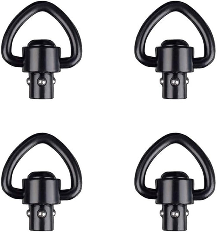 4PCS 1" QD Sling Swivel w/ Heavy Duty Mount Quick Detach Push Button Attachment
