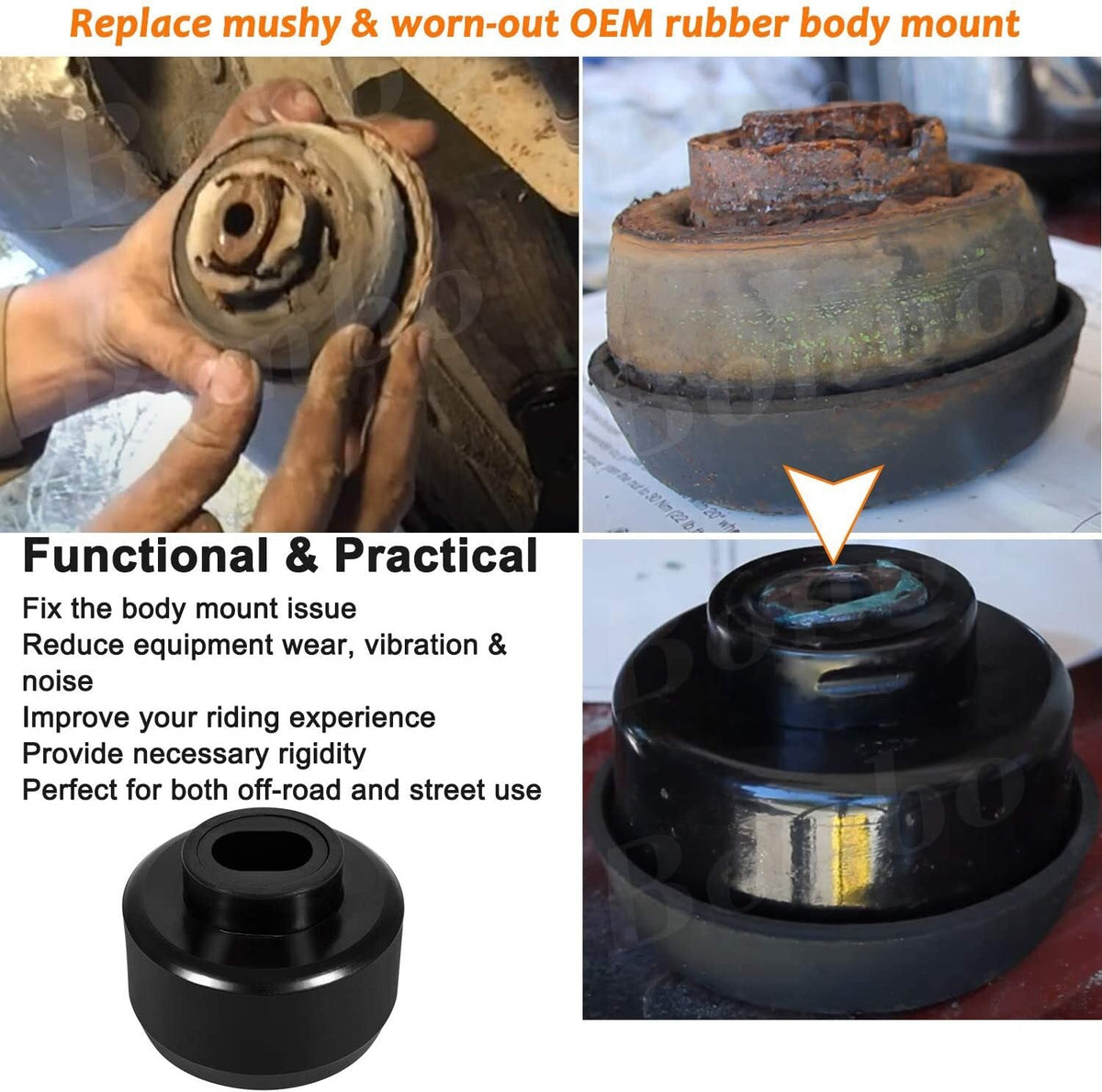 7-141 Body & Cab Mount Bushing Kit Fits Silverado Sierra 1500 2500 2WD/4WD 99-14